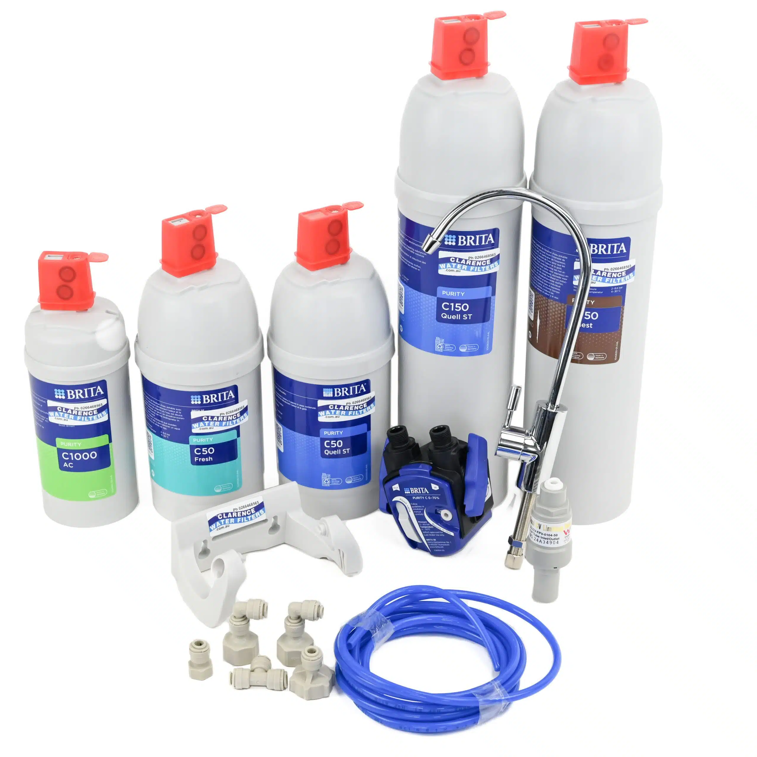 Brita Under Sink Filtered Drinking Water Systems with tap filter and fittings