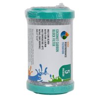 CTO2505-05 High Performance Filtration 5 inch by 2 point 5 inch carbon block water filter rated at 5 microns