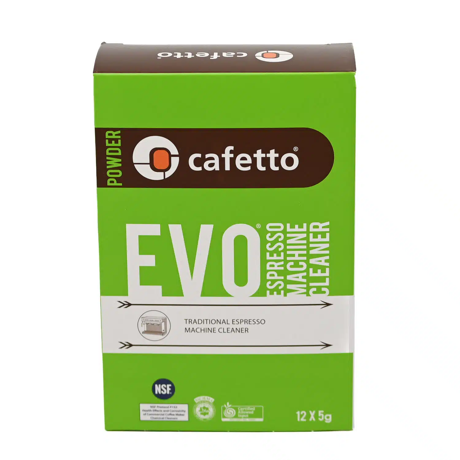 Cafetto EVO Espresso Machine Cleaning Powder 12 x 5g Satchets