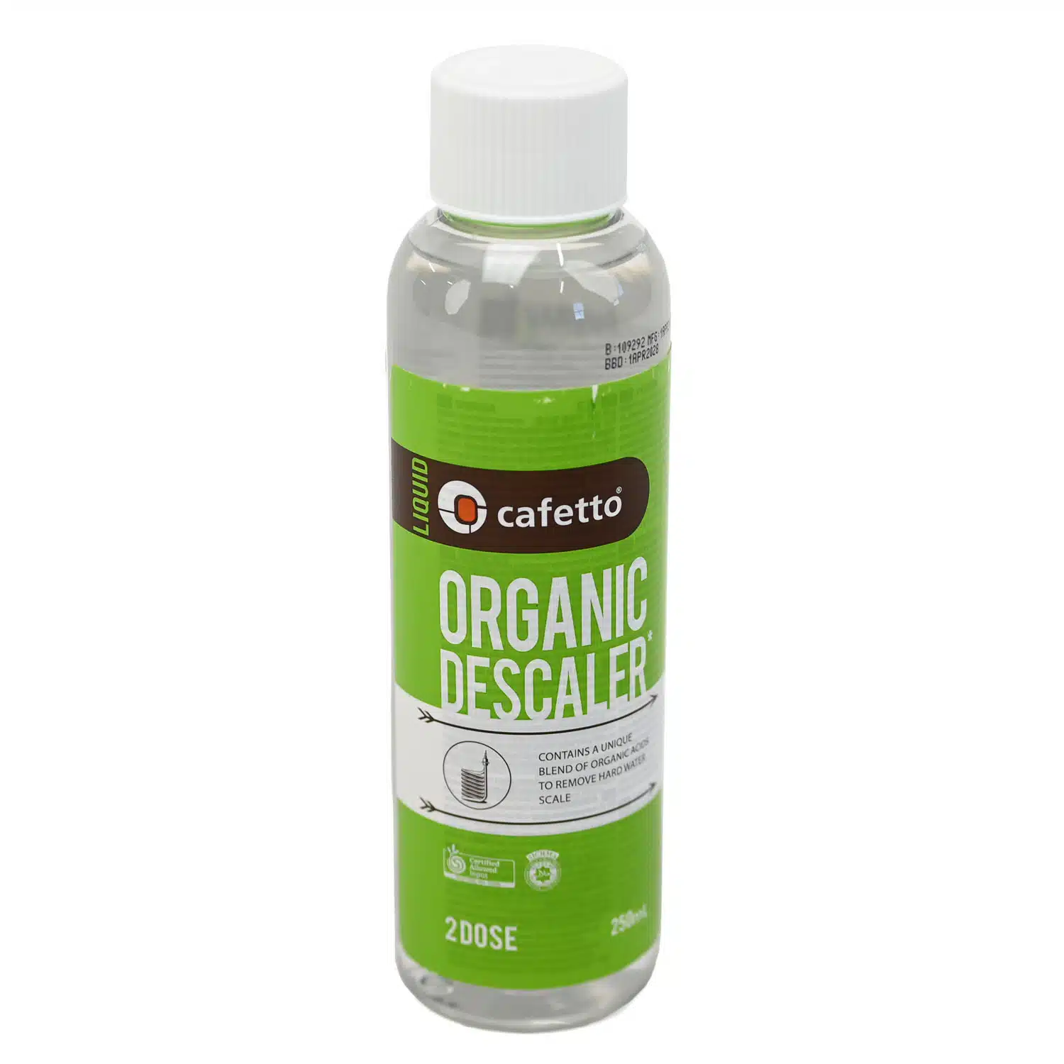 Cafetto Organic Liquid Coffee Machine Descaler Solution 250ml Bottle