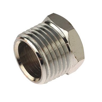 Chrome 1/2" x 1/4" brass bush