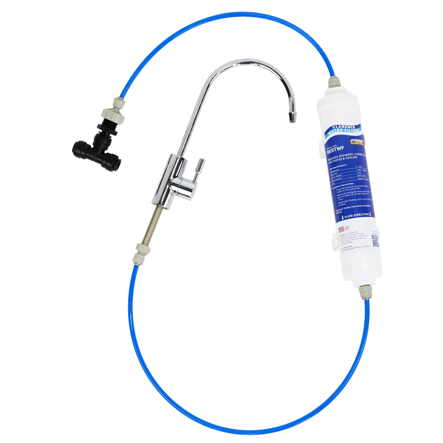 Complete Caravan or RV Under Sink Water Filter Kit - Image 5