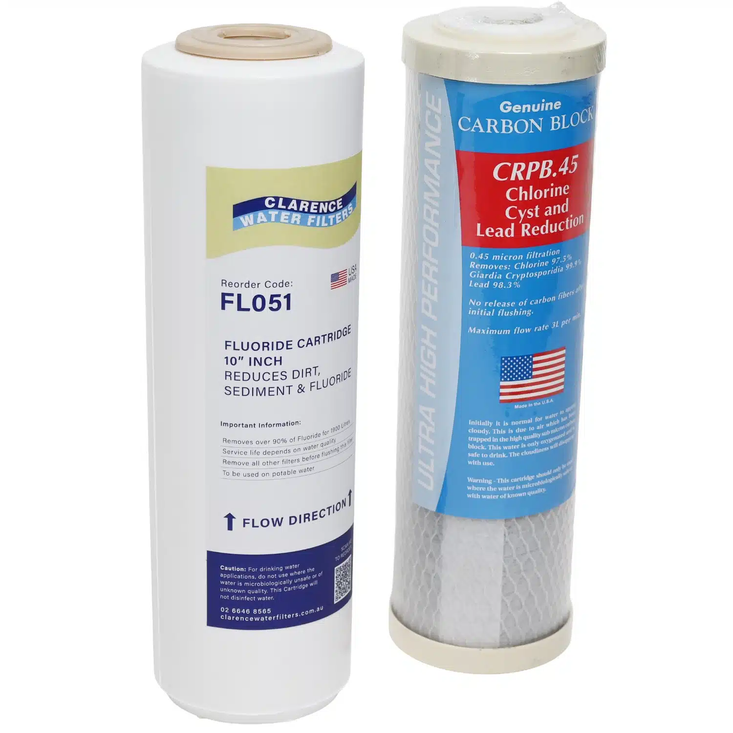 FL051 Fluoride Reduction & WC04 Carbon Filter Set