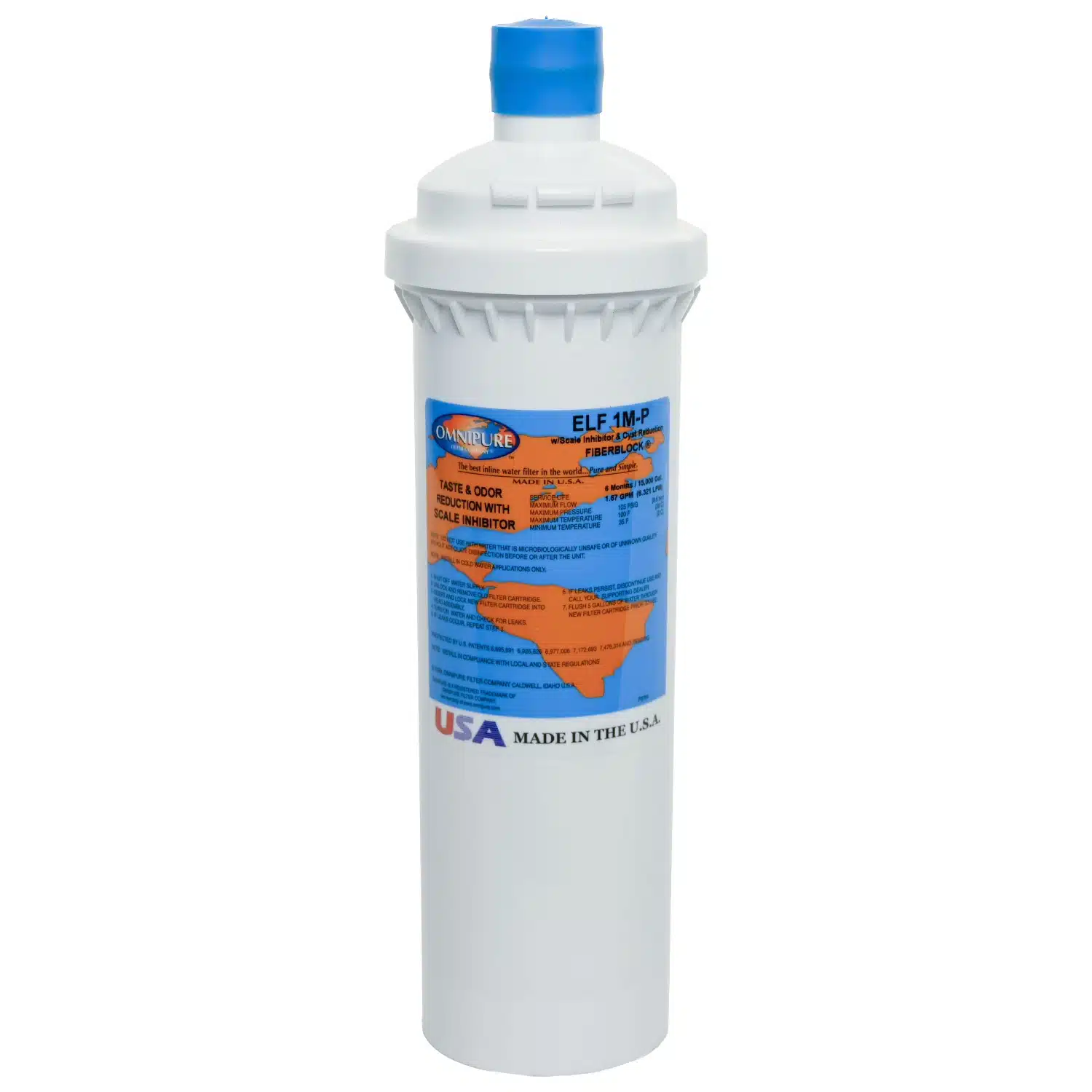 FibreBlock Omnipure ELF 1M-P-Fibre 1 Micron Chlorine Cyst Taste Odour and Scale inhibitor