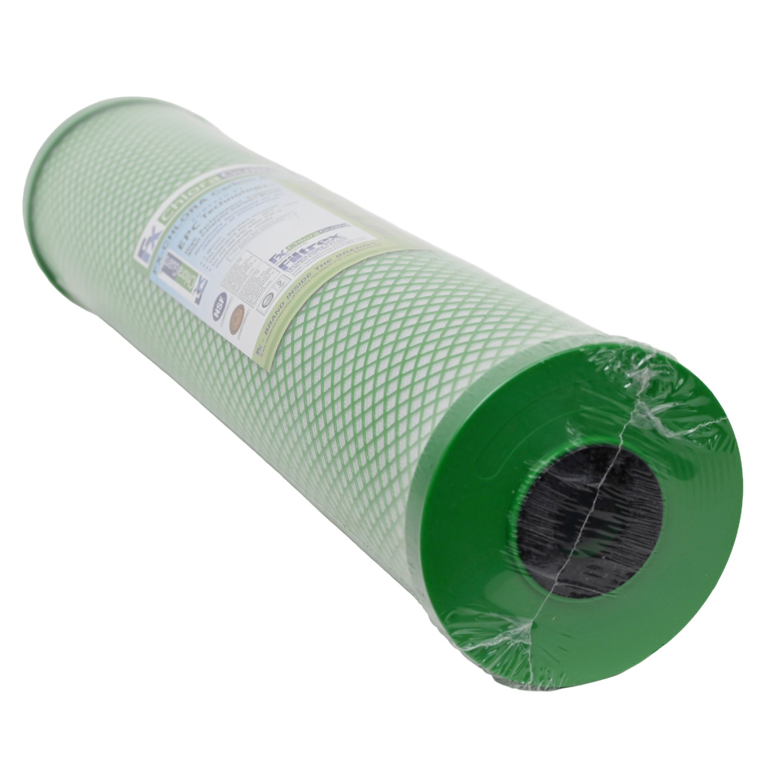 Filtrex Fx ChloraGuard 20 inch by 4 point 5 inch Carbon Block Water Filter 1 Micron For Choloramines