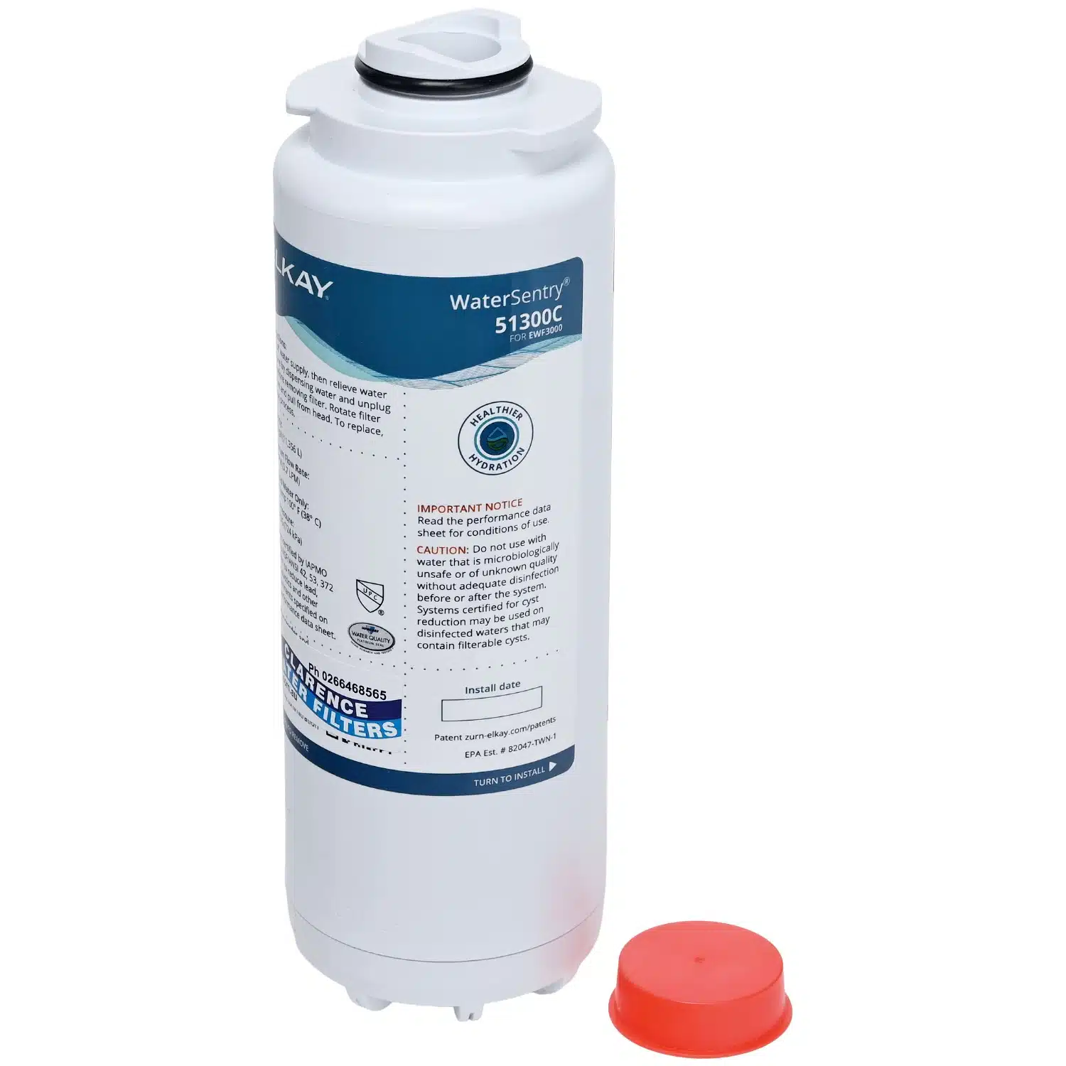 Genuine Elkay 51300c Watersentry® Plus Filter Ezh2o And Halsey Taylor 55898c Replacement Filter 6