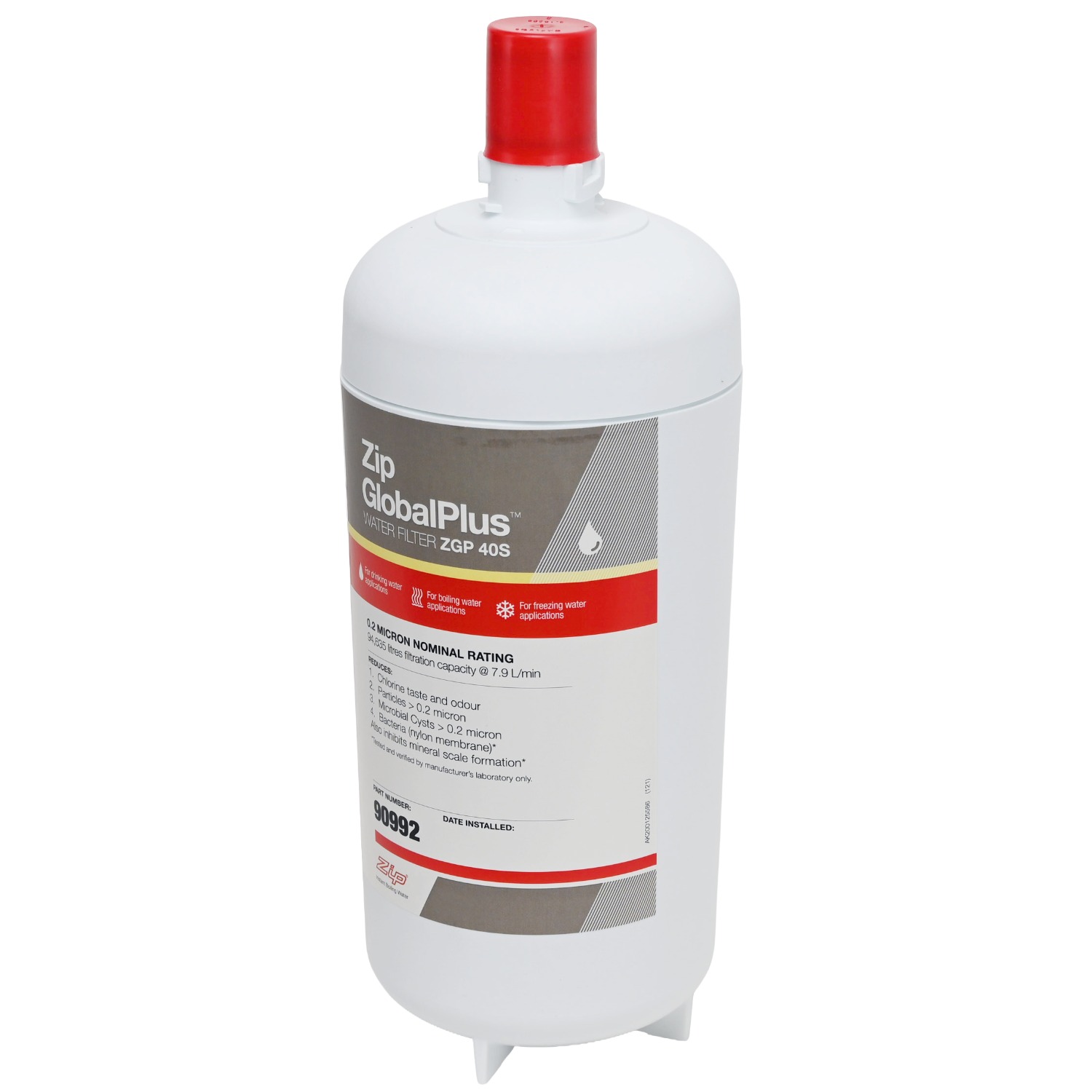 Genuine ZIP 90992 Global Plus Series 0 point 2 Micron Water Filter ZGP 40S 1