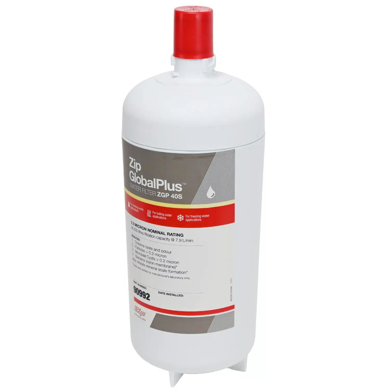 Genuine ZIP 90992 Global Plus Series 0 point 2 Micron Water Filter ZGP 40S 1
