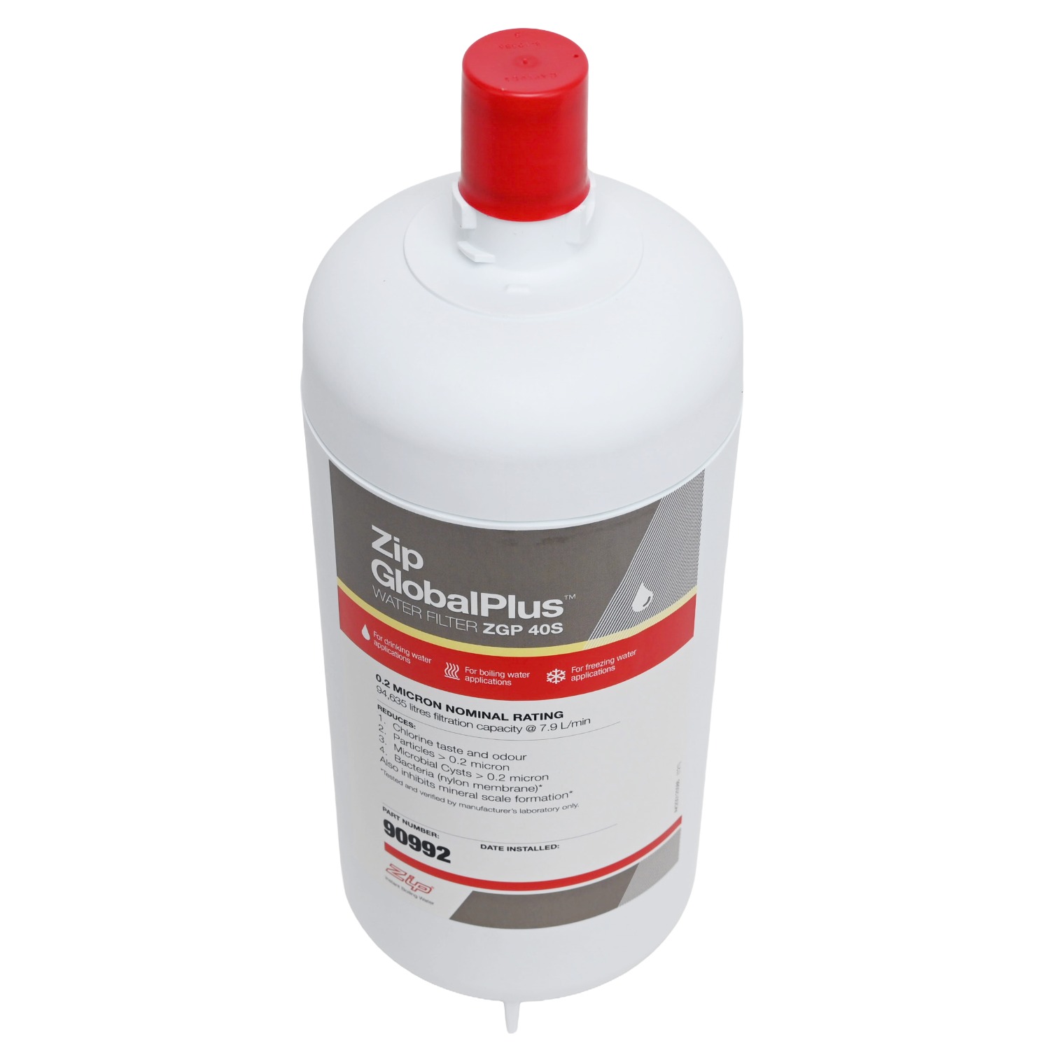 Genuine ZIP 90992 Global Plus Series 0 point 2 Micron Water Filter ZGP 40S 1