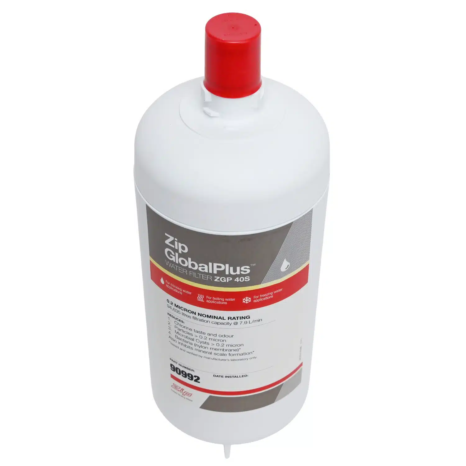 Genuine ZIP 90992 Global Plus Series 0 point 2 Micron Water Filter ZGP 40S 1