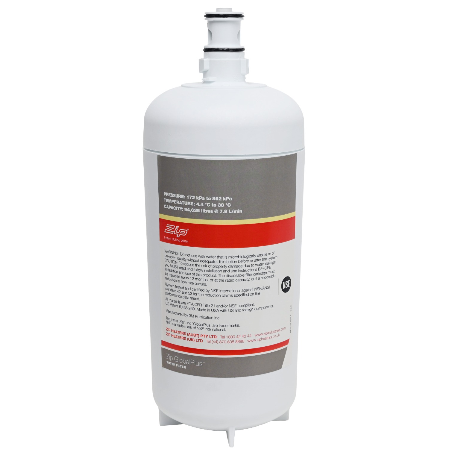 Genuine ZIP 90992 Global Plus Series 0 point 2 Micron Water Filter ZGP 40S 1