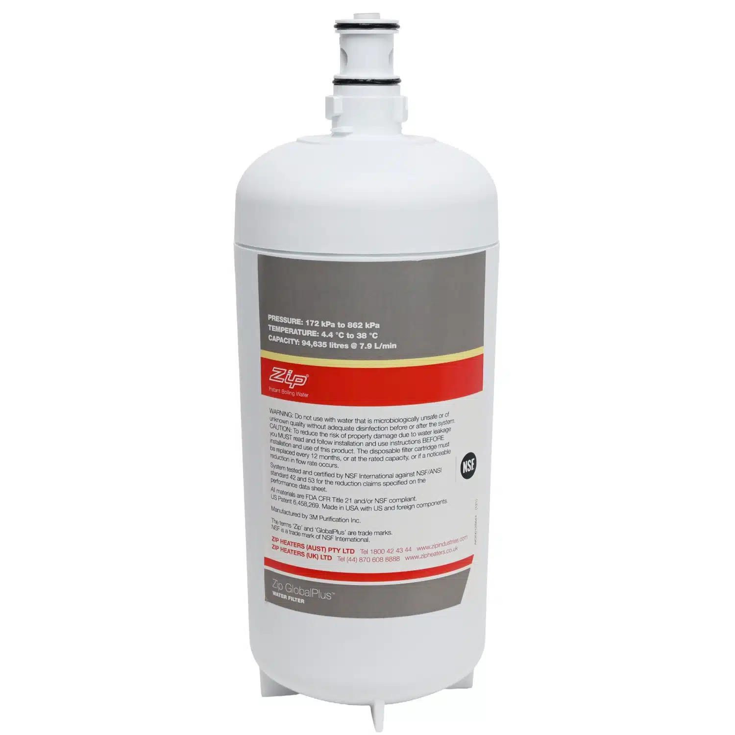 Genuine ZIP 90992 Global Plus Series 0 point 2 Micron Water Filter ZGP 40S 1