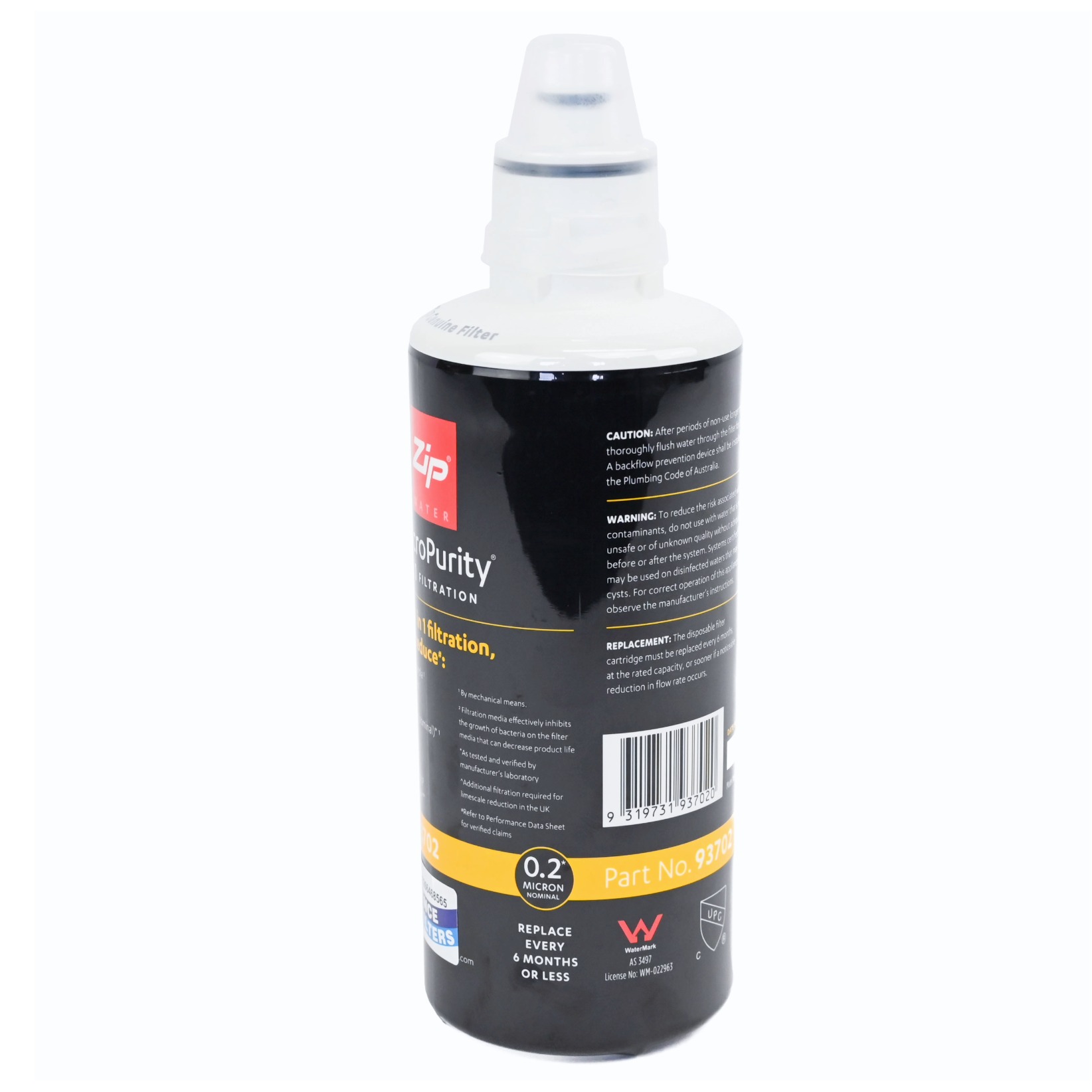 Genuine ZIP 93702 Water Filter zero point 2 microns for ZIP micropurity systems
