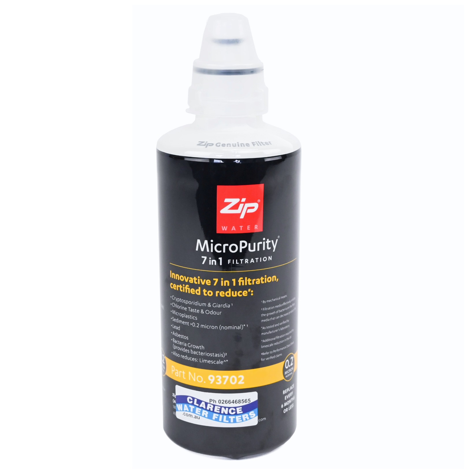 Genuine ZIP 93702 Water Filter zero point 2 microns for ZIP micropurity systems
