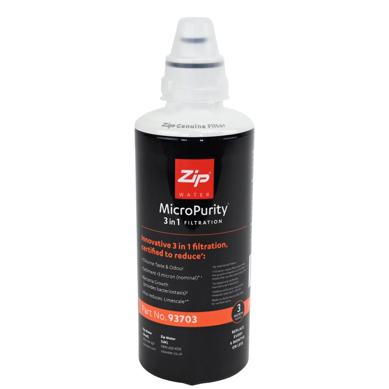 Genuine ZIP 93703 Water Filter zero point 2 microns for ZIP micropurity systems