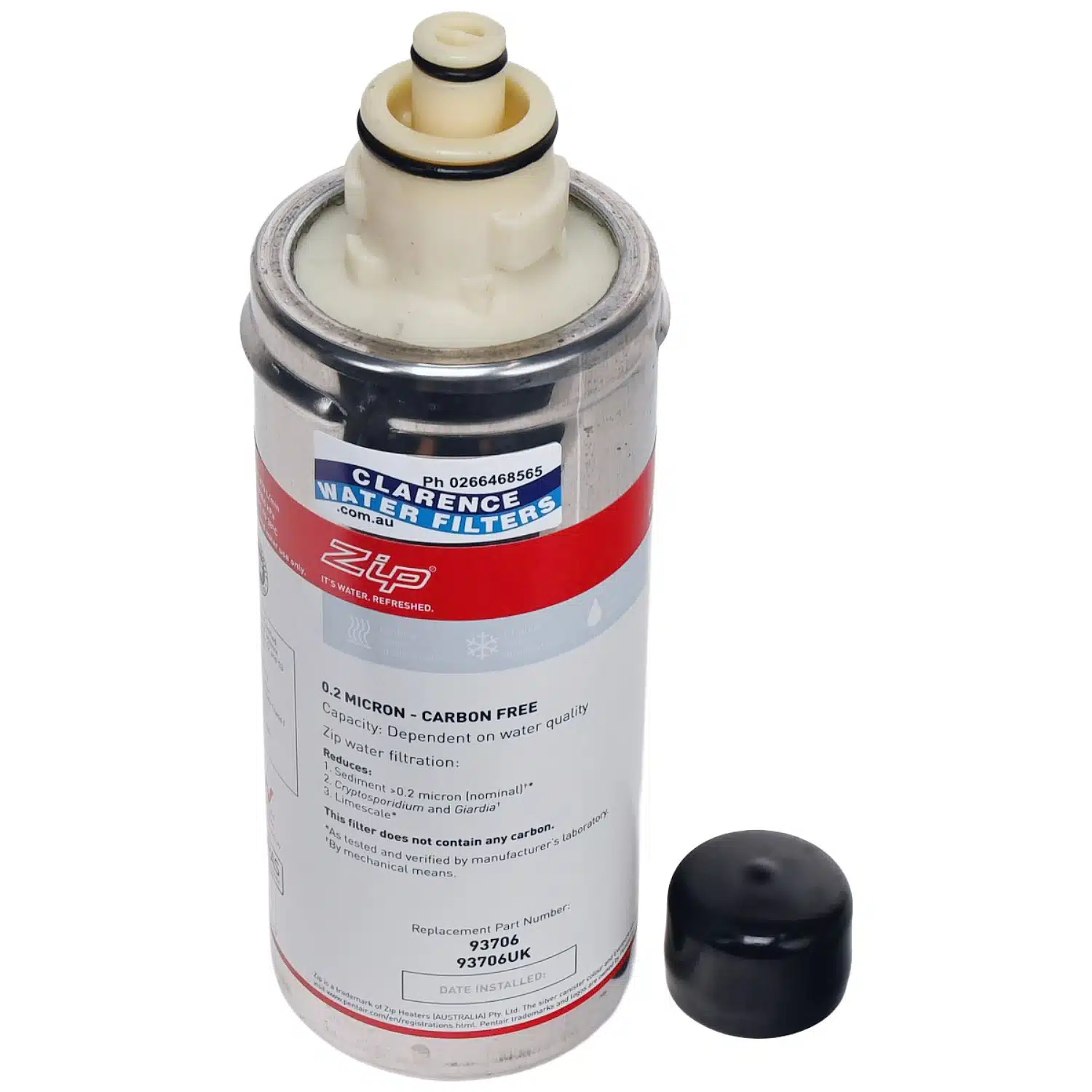 Genuine ZIP 93706 0 point 2 Micron Carbon Free Water Filter 1 point 5Z-CF