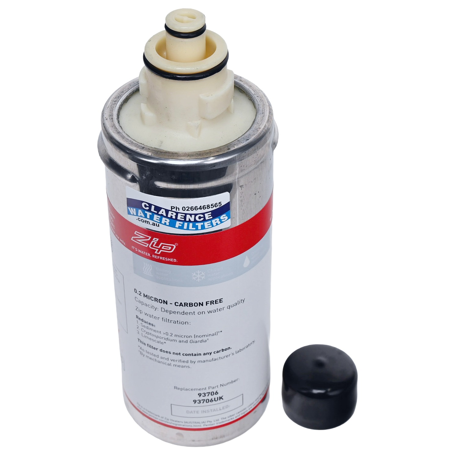 Genuine ZIP 93706 0 point 2 Micron Carbon Free Water Filter 1 point 5Z-CF