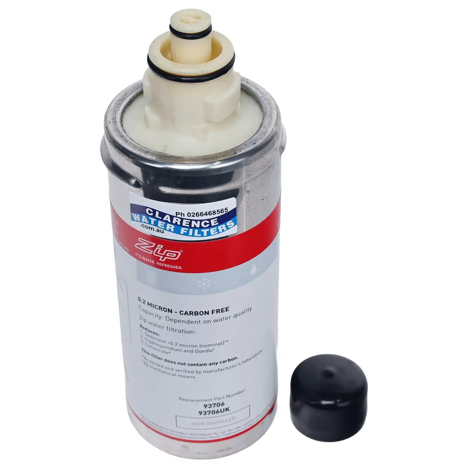 Genuine ZIP 93706 0 point 2 Micron Carbon Free Water Filter 1 point 5Z-CF