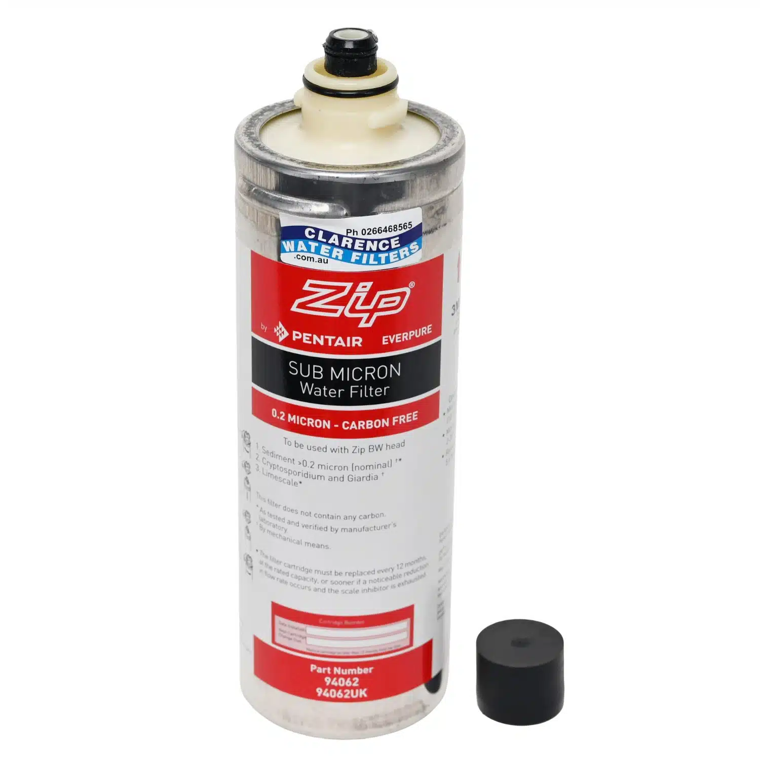 Genuine ZIP 94062 0 point 2 micron carbon free water filter to reduce giardia sediment cryptosporidium and limescale