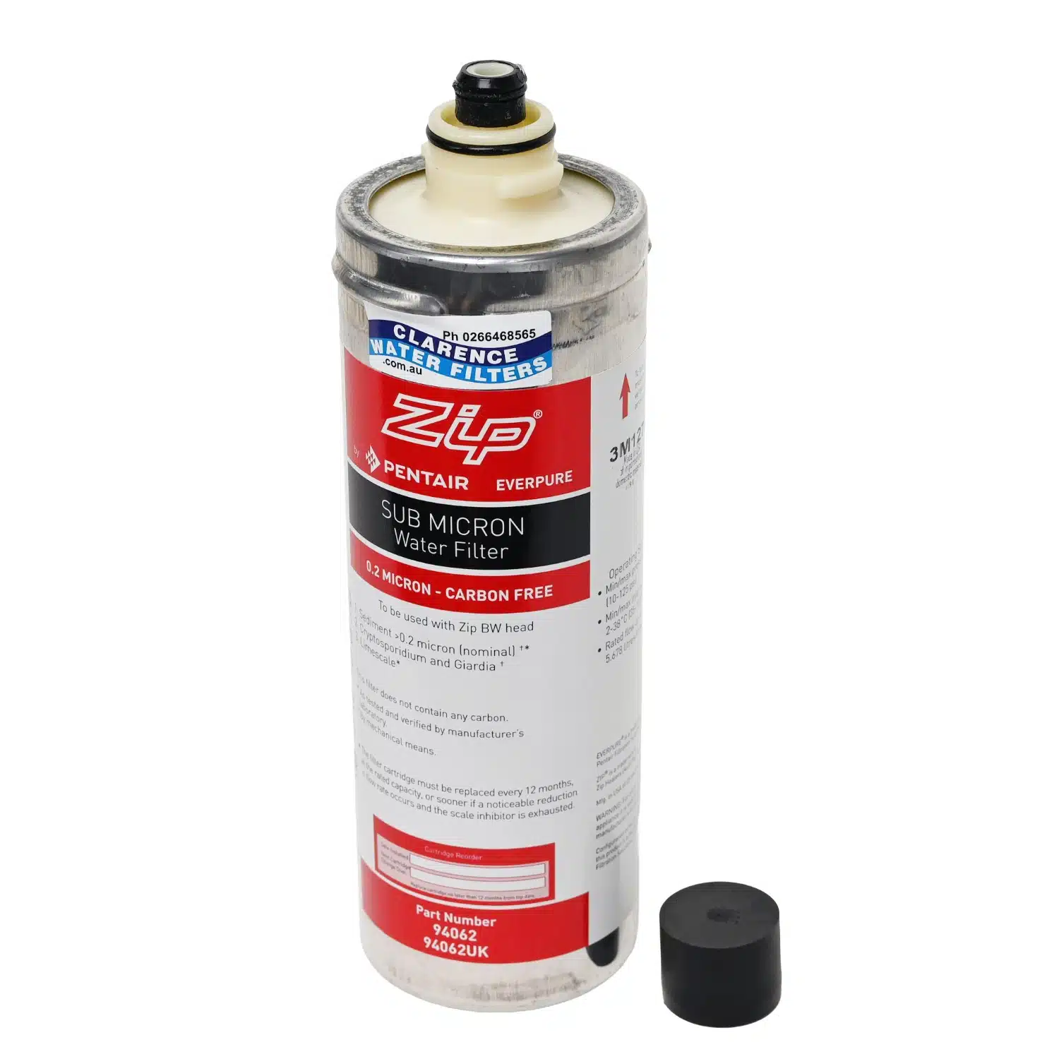 Genuine ZIP 94062 0 point 2 micron carbon free water filter to reduce giardia sediment cryptosporidium and limescale