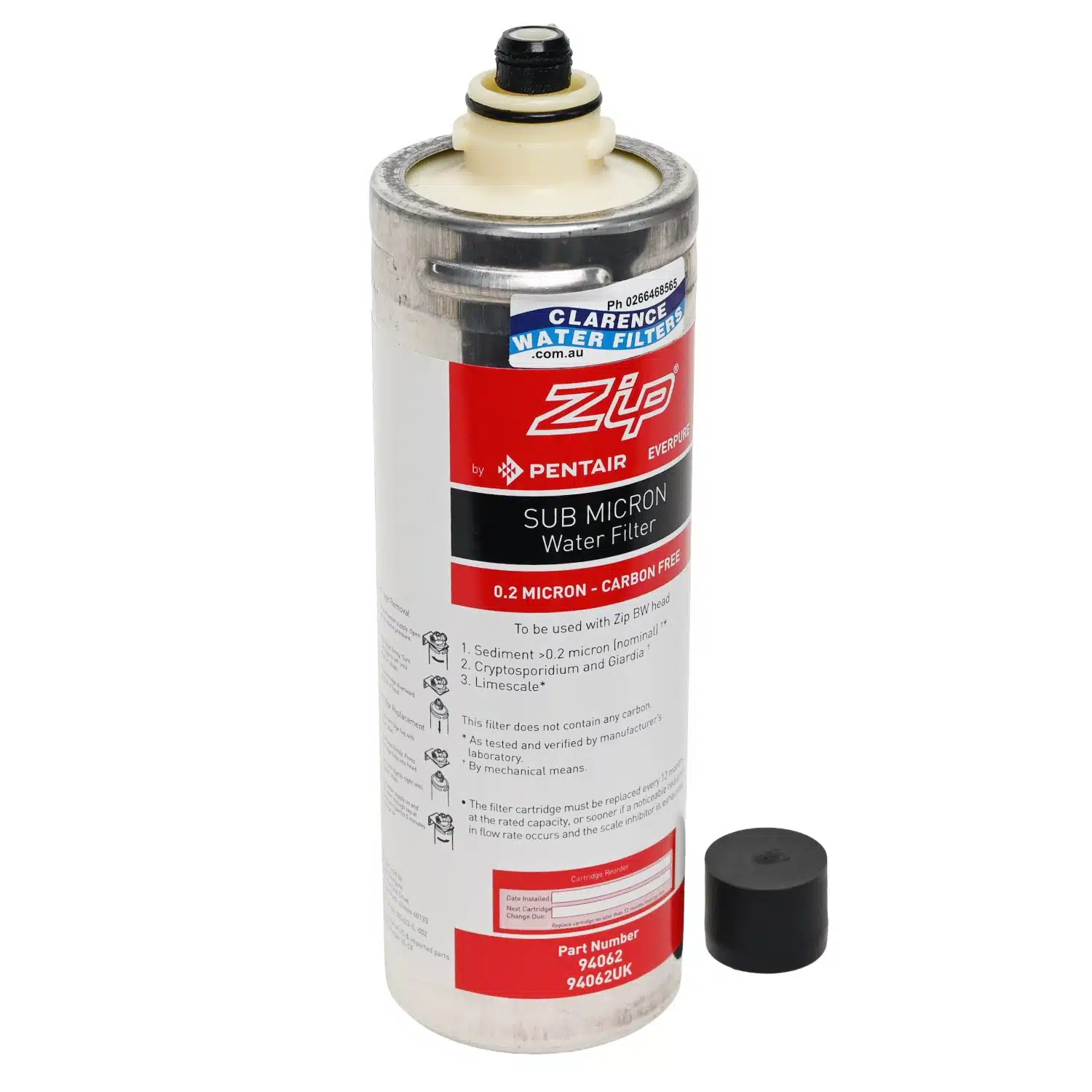 Genuine ZIP 94062 0 point 2 micron carbon free water filter to reduce giardia sediment cryptosporidium and limescale 8