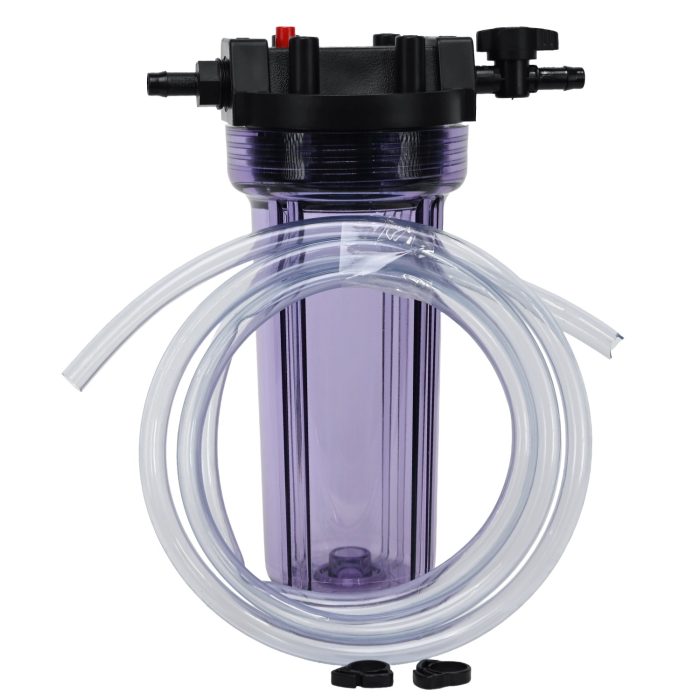 Gravity Beer Filter Kit with 10 inch housing clear tubing barb fittings no filter
