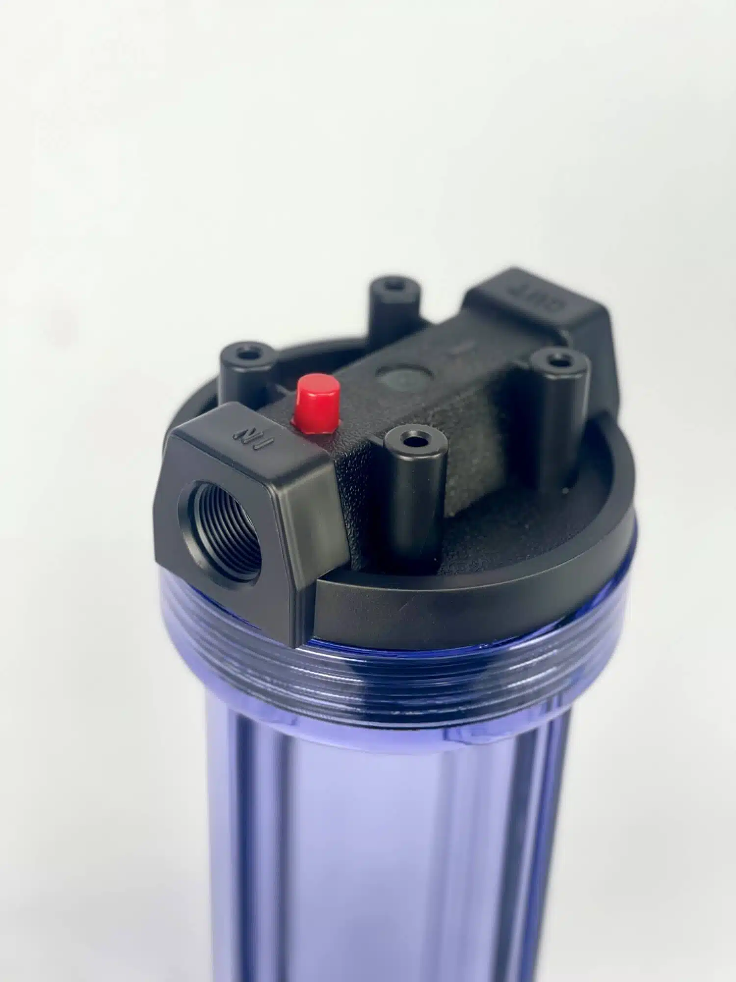 HD1020C Transparent 10 Filter Housing with 3 quarter Bsp Ports 1