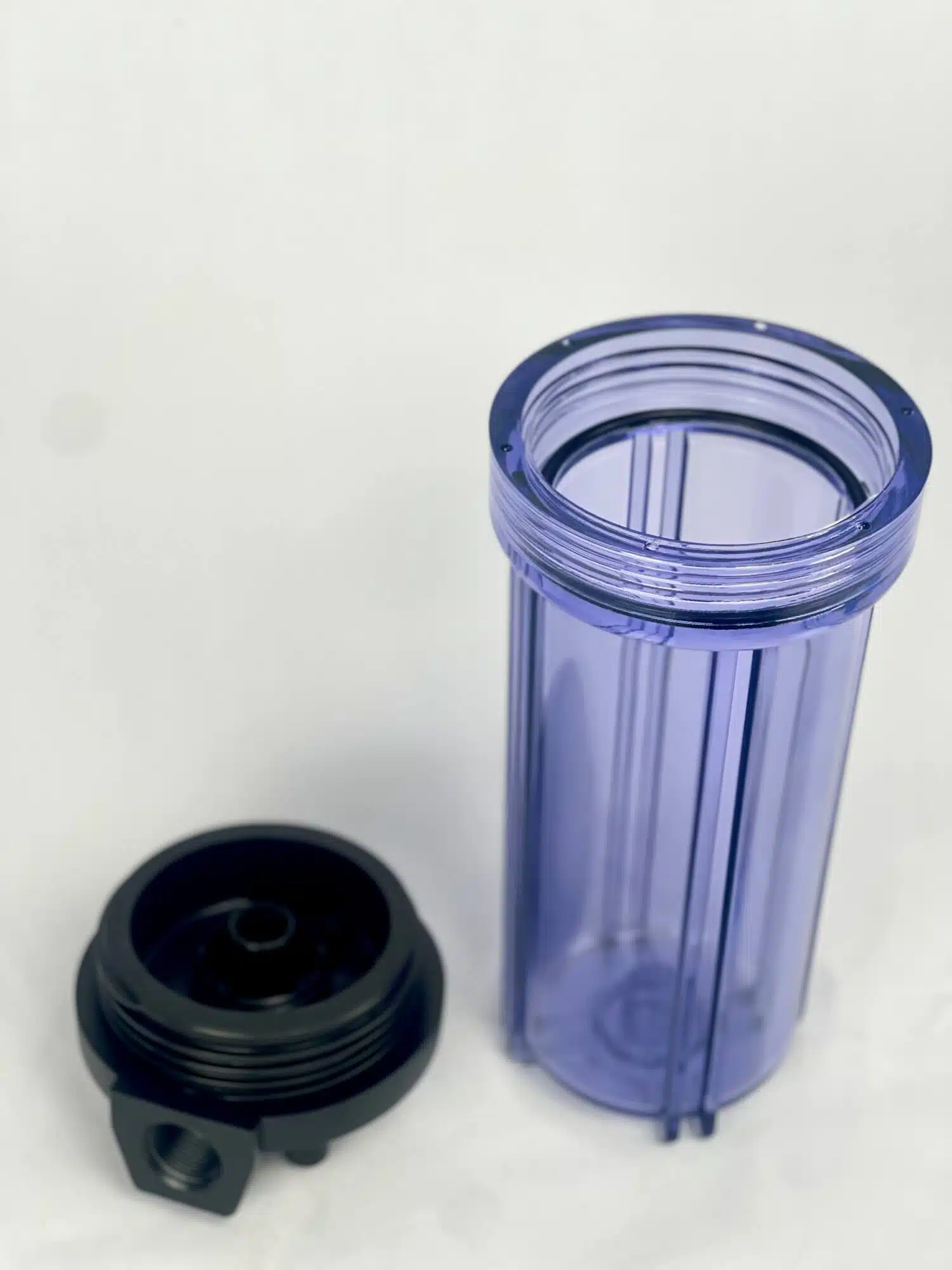 HD1020C Transparent 10 Filter Housing with 3 quarter Bsp Ports 1