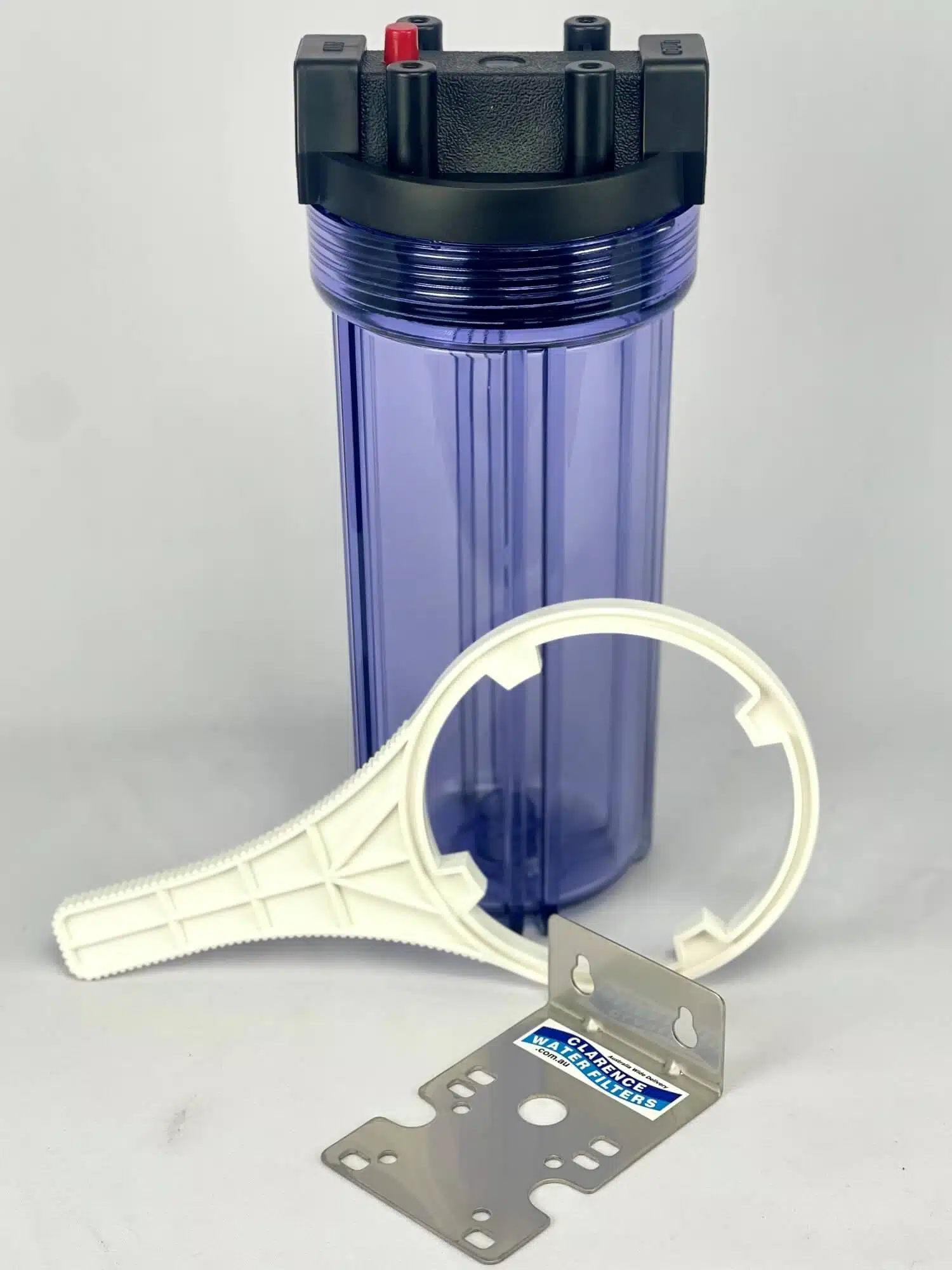 HD1020C Transparent 10 Filter Housing with 3 quarter Bsp Ports 1