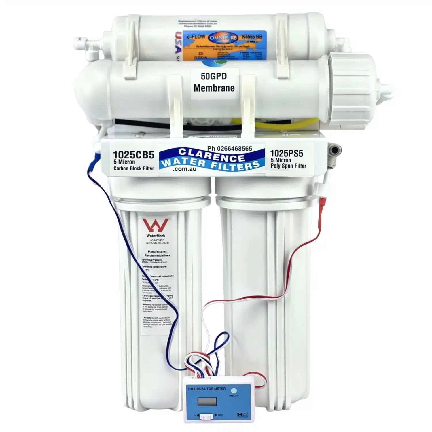 HPF-H1-24-DI-4-Stage-Ultra-Pure-Reverse-Osmosis-System-With-De-ionising-Resin-for-chemical-and-TDS-removal