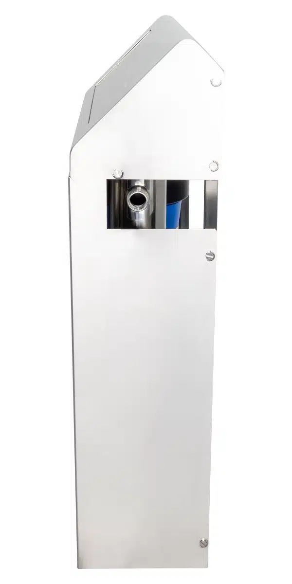 High Performance Filtration HPF-UV Twin Filter and UV Steriliser All in one system enclosed in stainless steel housing right hand view