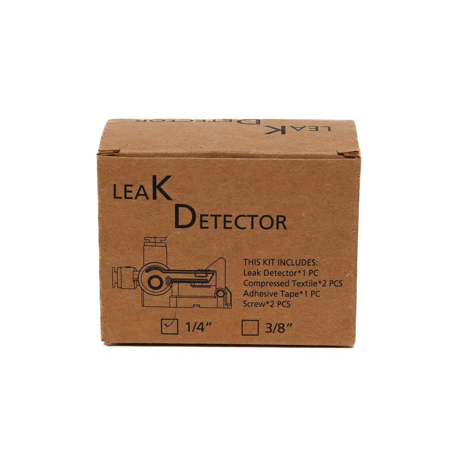 Mechanical Water Filter Leak Detector with quarter inch inlets and outlets