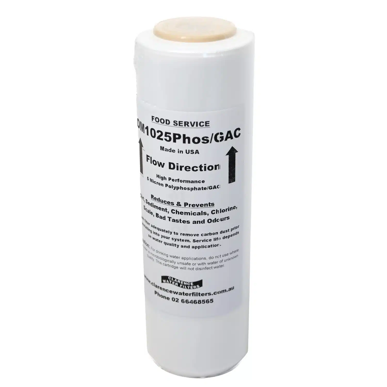OM1025Phos_GAC Food Service Polyphosphate & Carbon Triple Action Filter