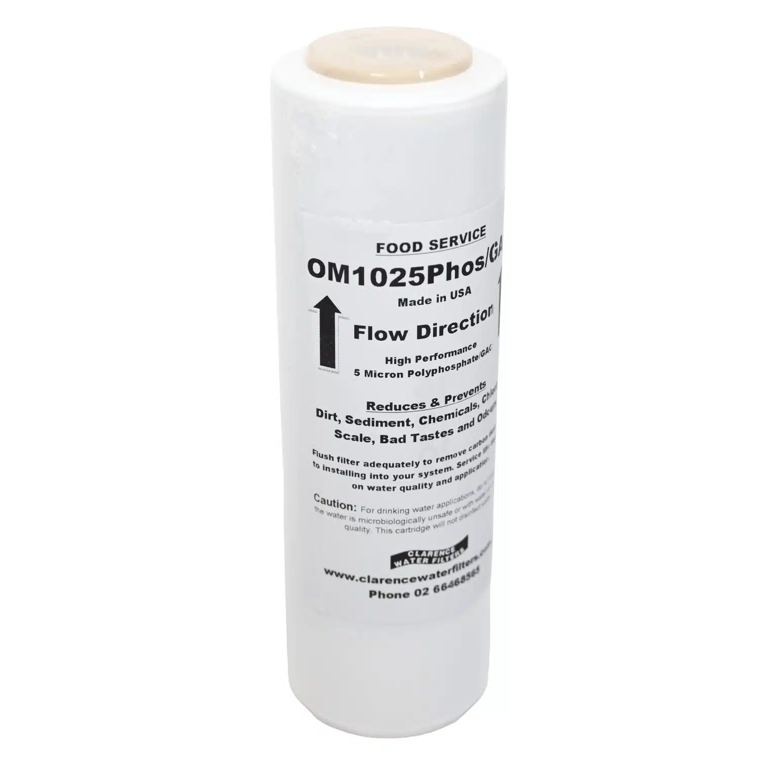 OM1025Phos_GAC Food Service Polyphosphate & Carbon Triple Action Filter