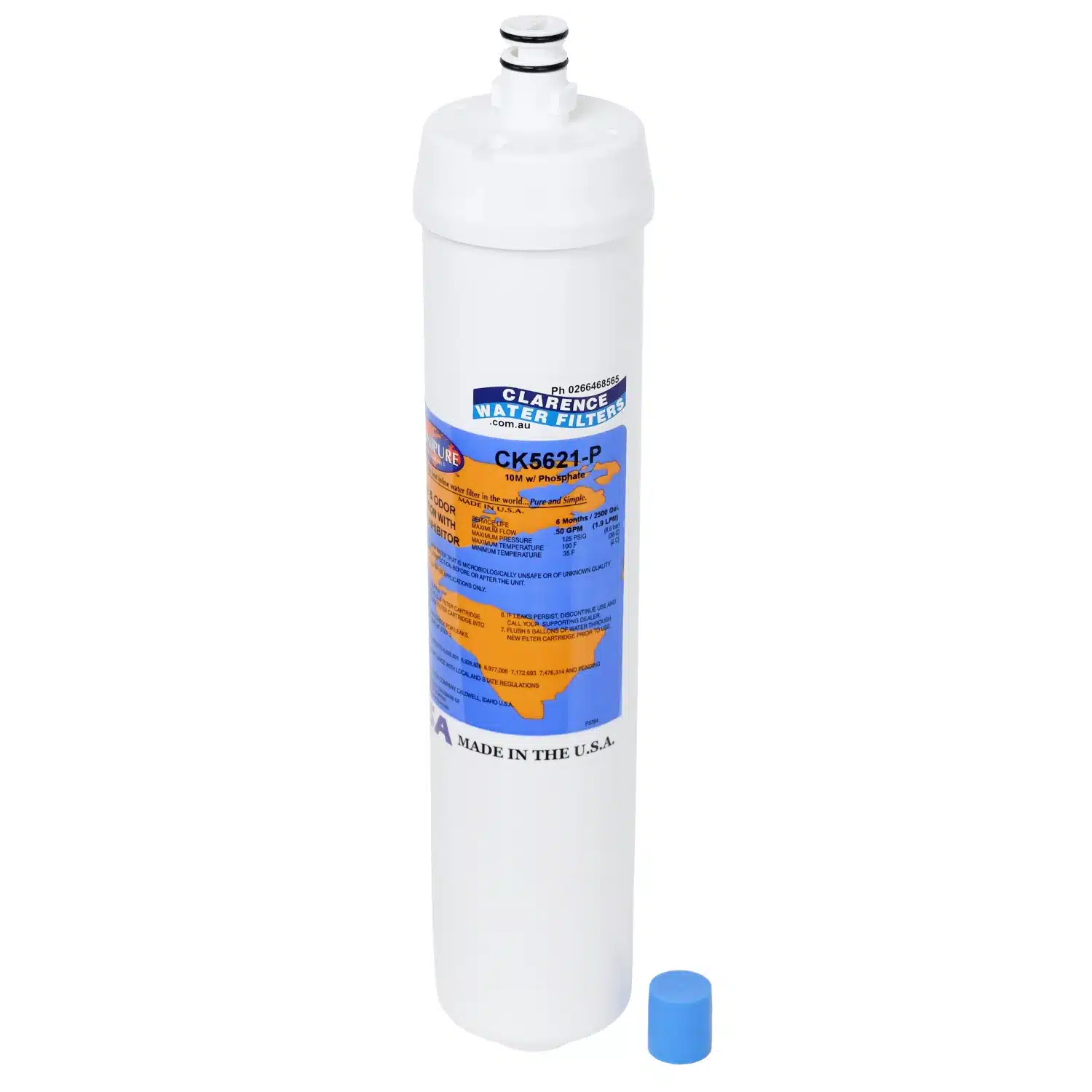 Omnipure CK5621-P Carbon Filter with Scale Inhibitor CFS8720-S Substitute Rated at 10 microns