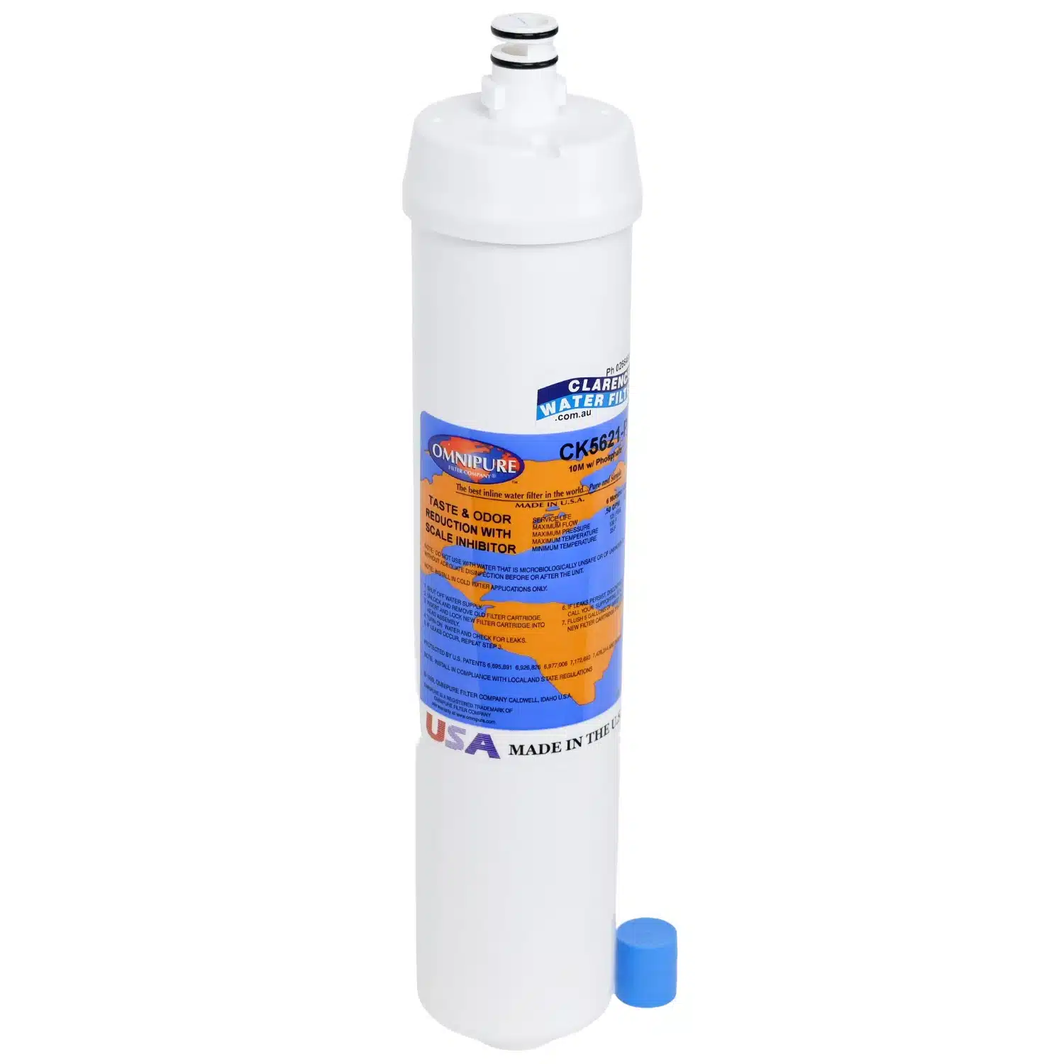 Omnipure CK5621-P Carbon Filter with Scale Inhibitor CFS8720-S Substitute Rated at 10 microns