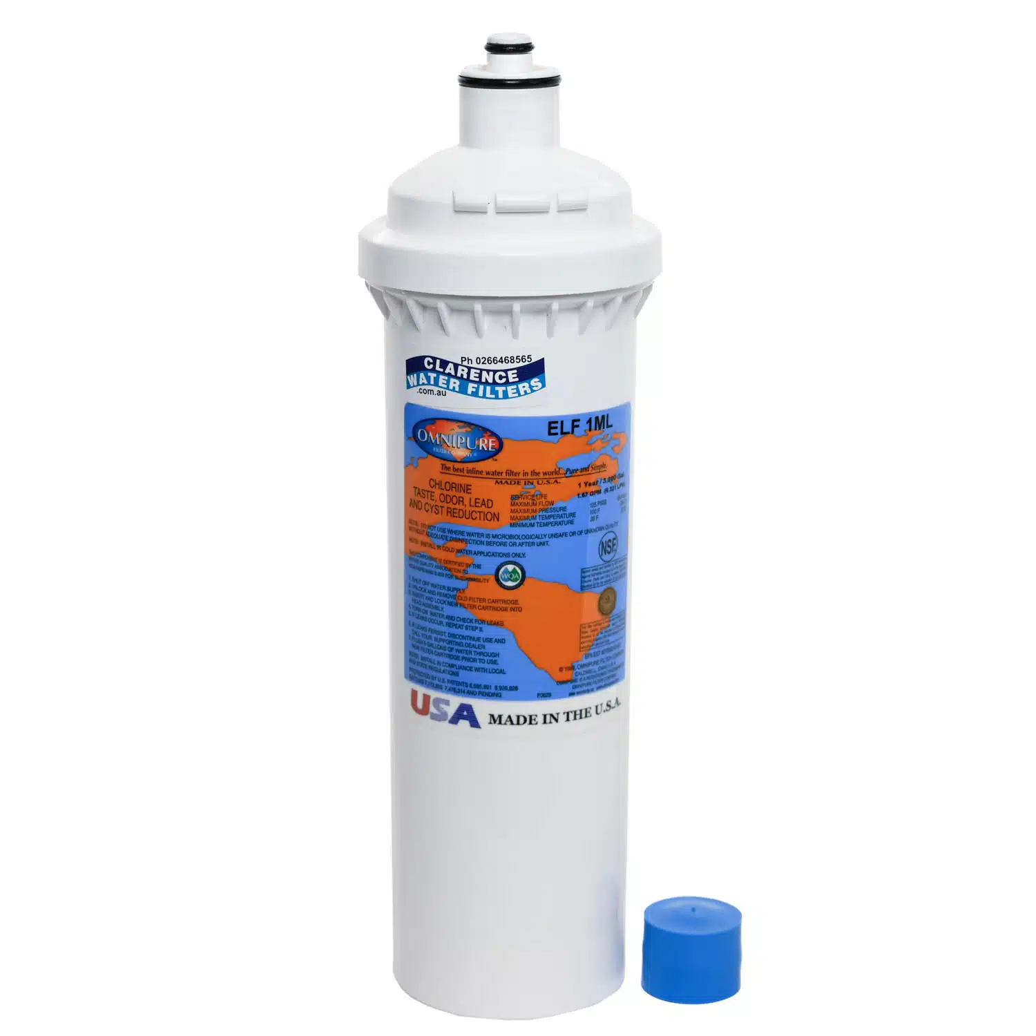 Omnipure ELF 1ML 1 Micron Carbon Filter With Lead Reduction