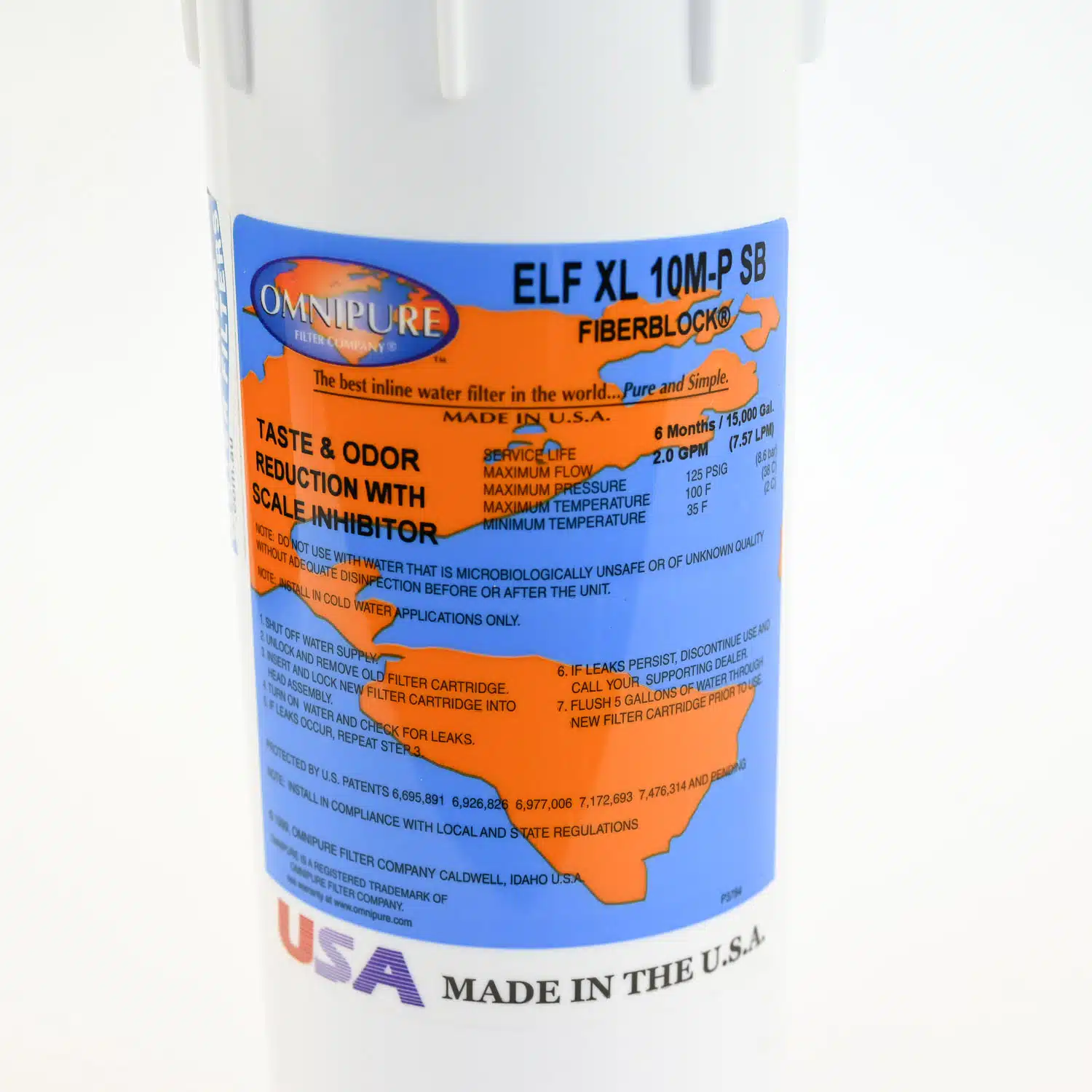 FibreBlock Omnipure ELF-XL-10M-P SB with Scale Inhibitor and Lugs - Image 2