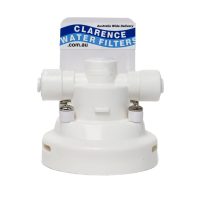 Omnipure L Series Water Filter Head with quarter inch tube fittings