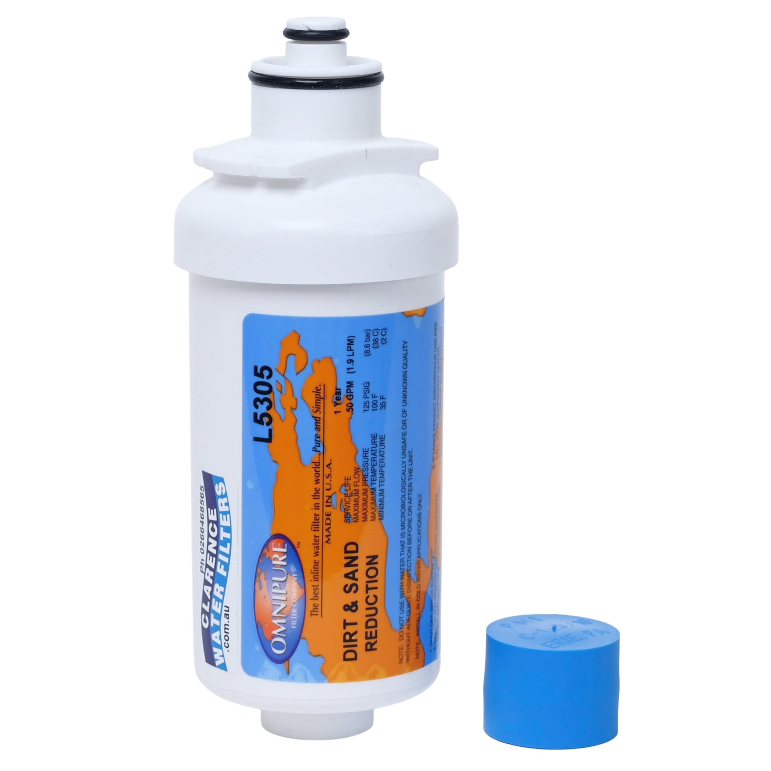 Omnipure L5305 USA Made Sediment Water Filter Rated at 5 microns suitable for L series heads