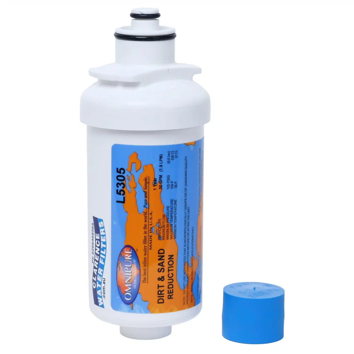 Omnipure L5305 USA Made Sediment Water Filter Rated at 5 microns suitable for L series heads
