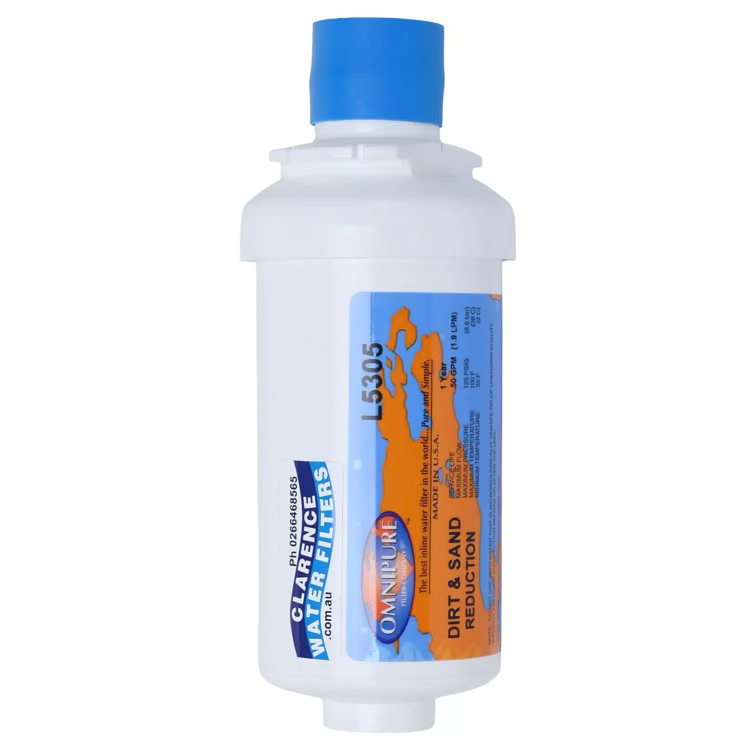Omnipure L5305 USA Made Sediment Water Filter Rated at 5 microns suitable for L series heads