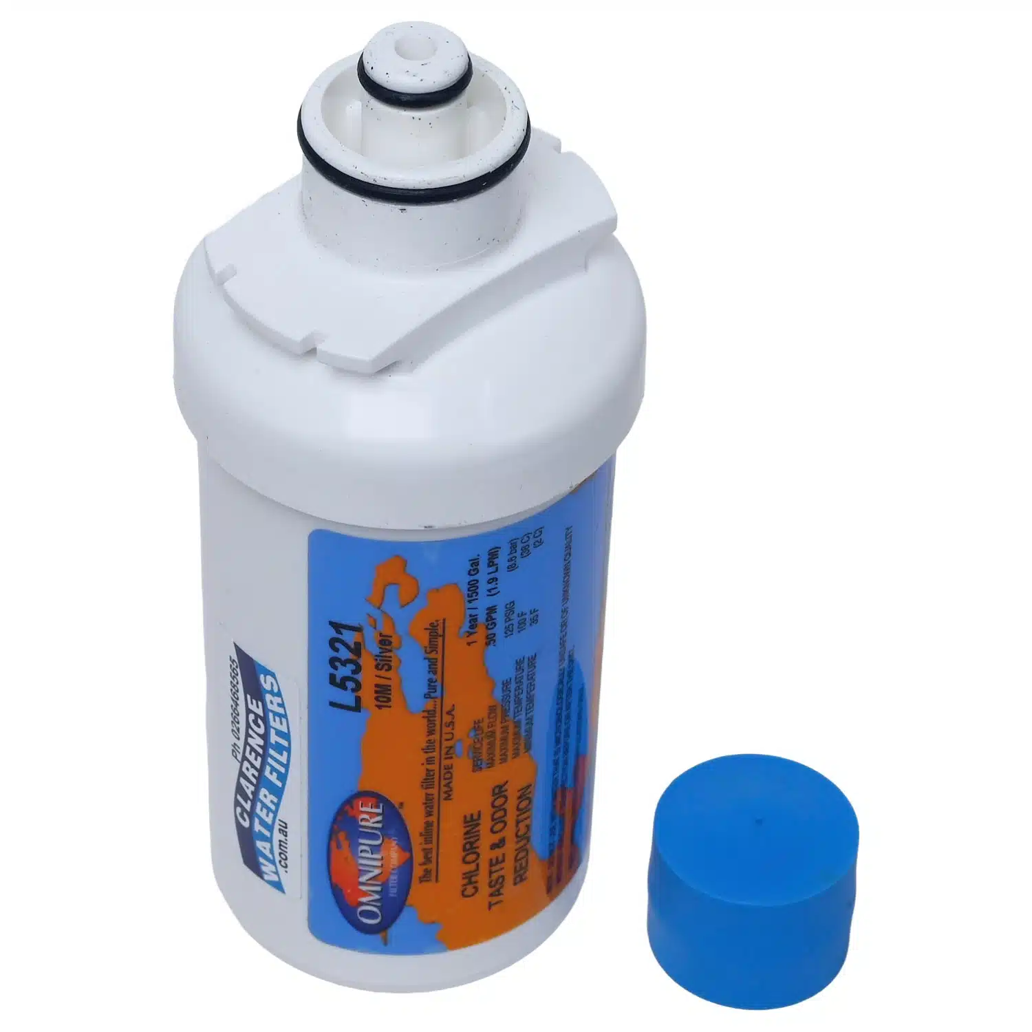 Omnipure L5321 10 Micron Silver Carbon Filter For Sediment and Chemical Reduction