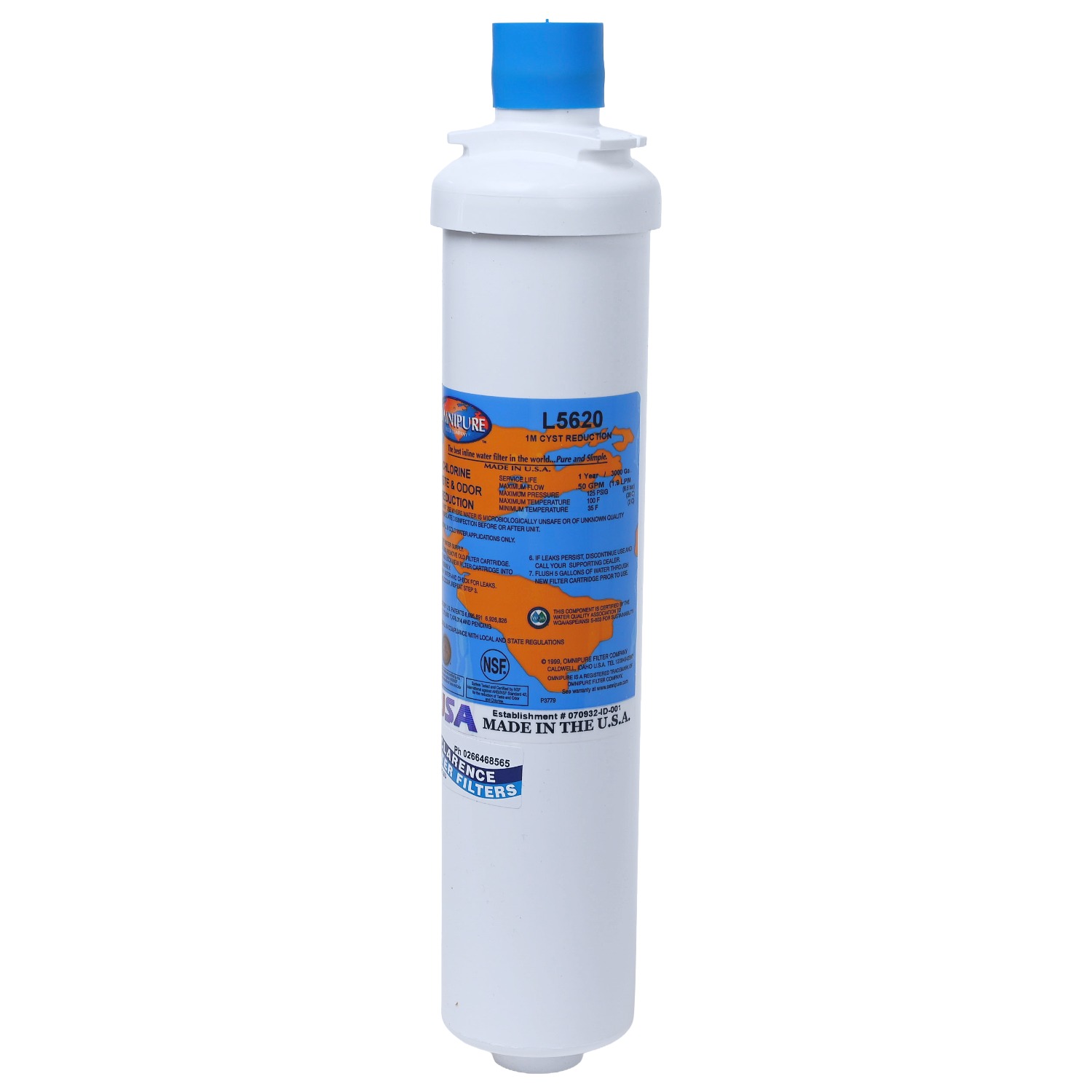 Omnipure L5620 1 Micron Taste and Odour extra fine carbon filter