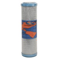 Omnipure OMB9 9 inch carbon block water filter with rubber end seals made in USA