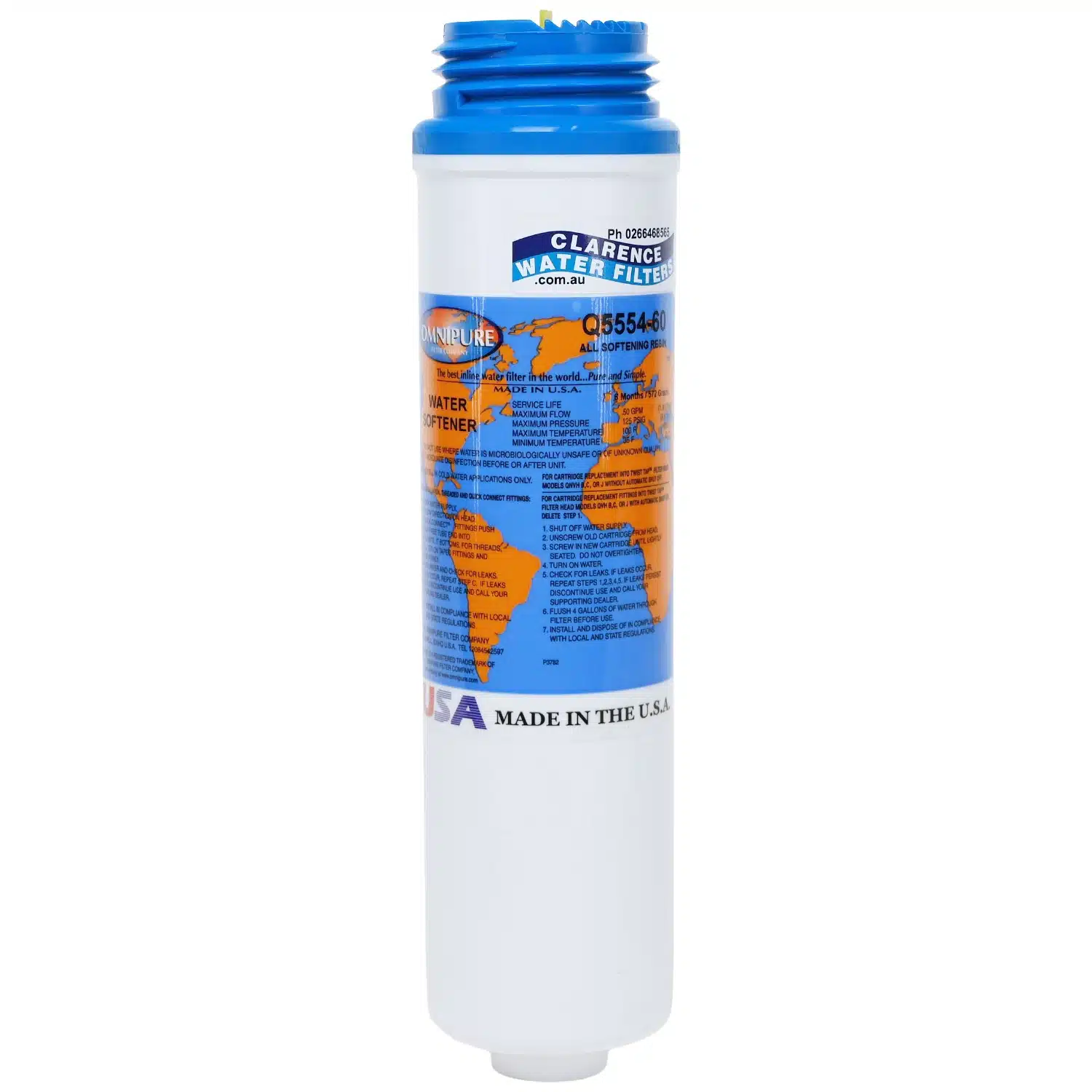 Omnipure Q5554-60 Blue Top Water Softener