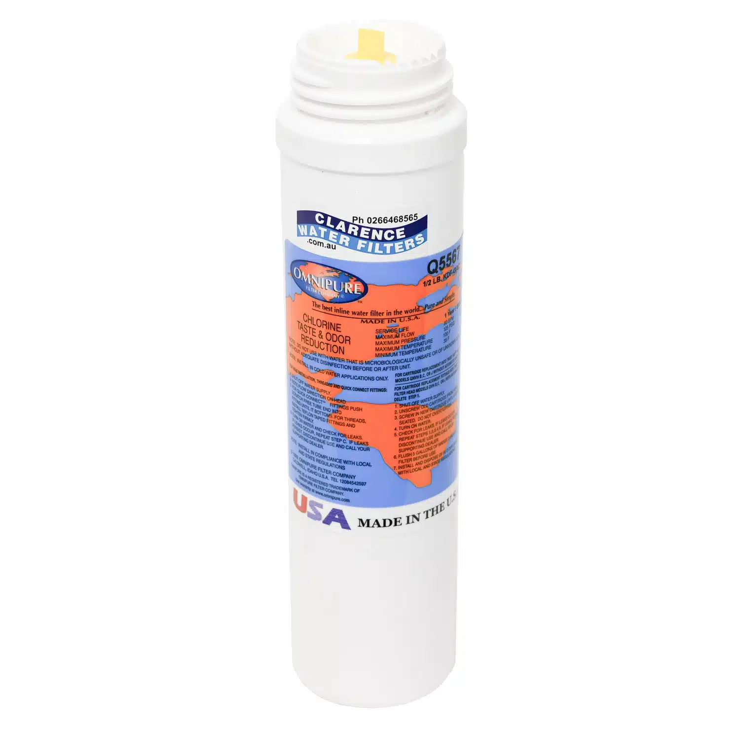 Omnipure Q5567 half lb KDF GAC Filter replaces Q5550