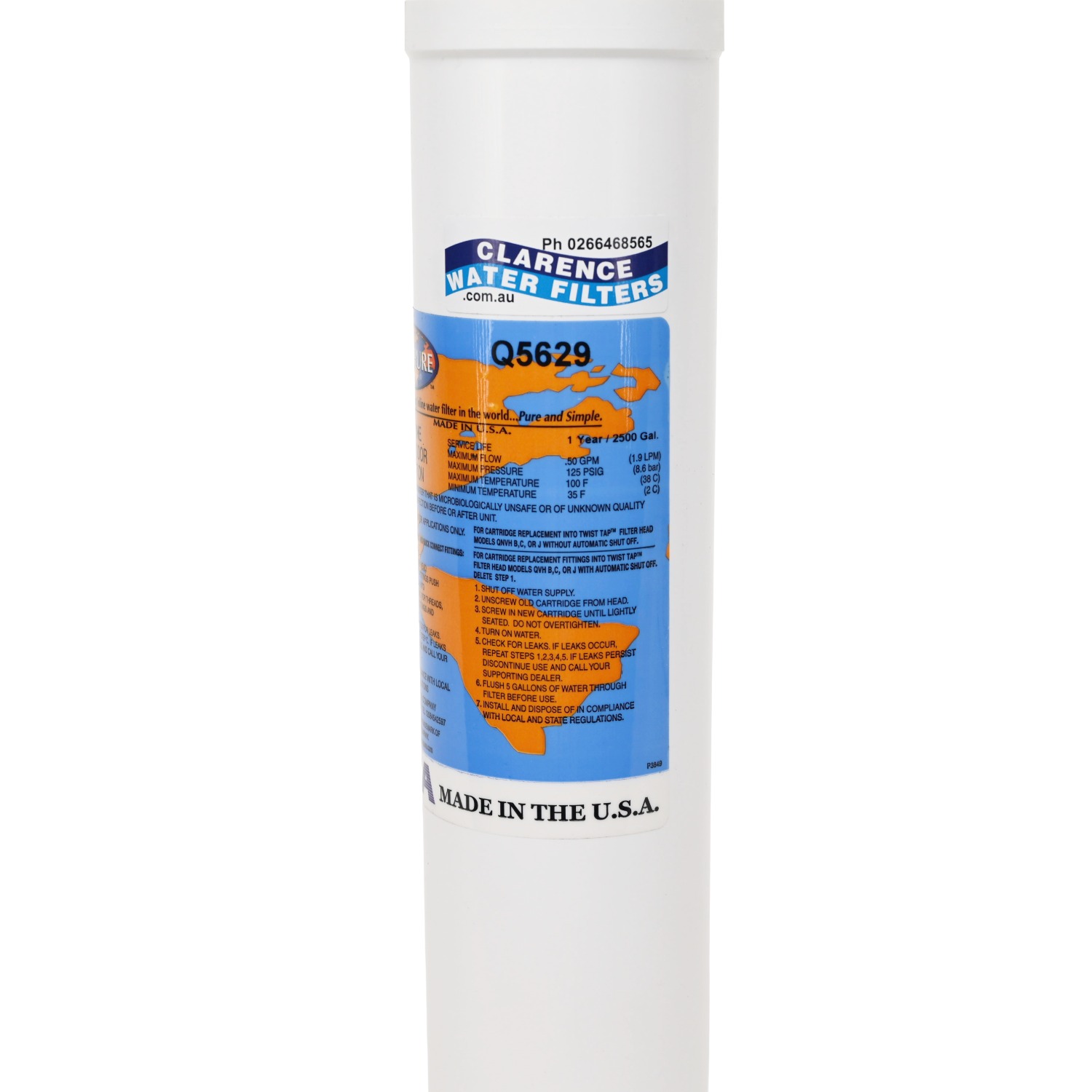 Omnipure Q5629 Catayltic Carbon screw-in replacement water filter for chloramine reduction