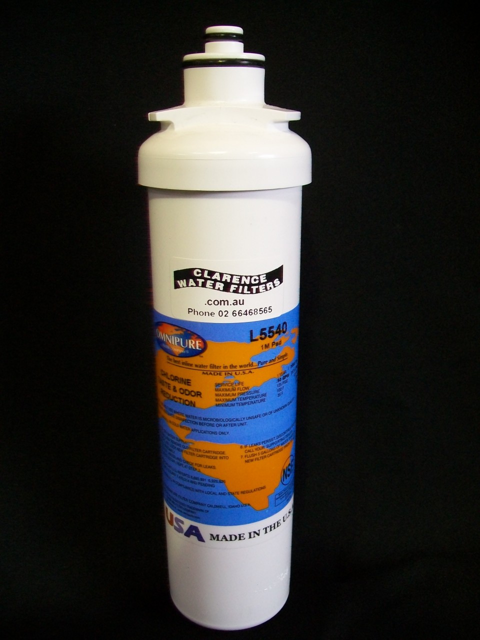 Clarence Water Filters Australia Omnipure L5540 water filter 5 micron