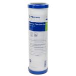 Pentair DFX-CB-10 Diamond Flow Water Filter Cartridge 10 inches by 2 point 5 inches with sediment wrap and inner carbon core rated at 10 microns